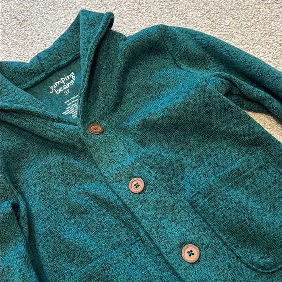 Jumping Beans Hunter Green Knit Cardigan Sweater - Picture 3 of 4